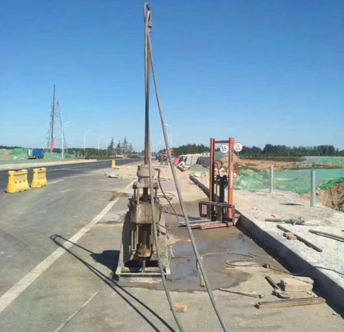 江干公路高聚物注浆加固