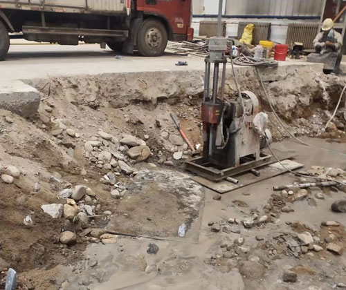 江干公路下沉压浆